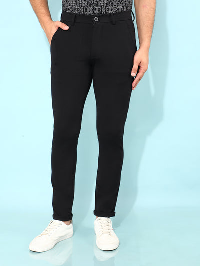 Black Trousers-Men Trousers-Crimsoune Club