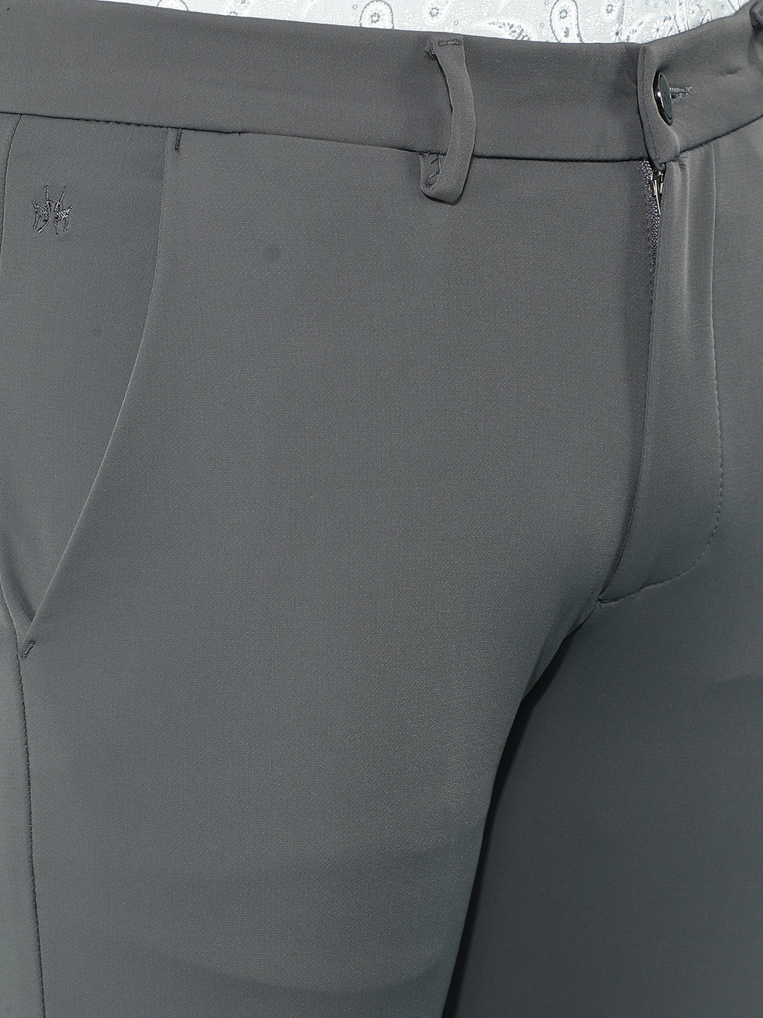 Grey Stretchable Trousers-Men Trousers-Crimsoune Club