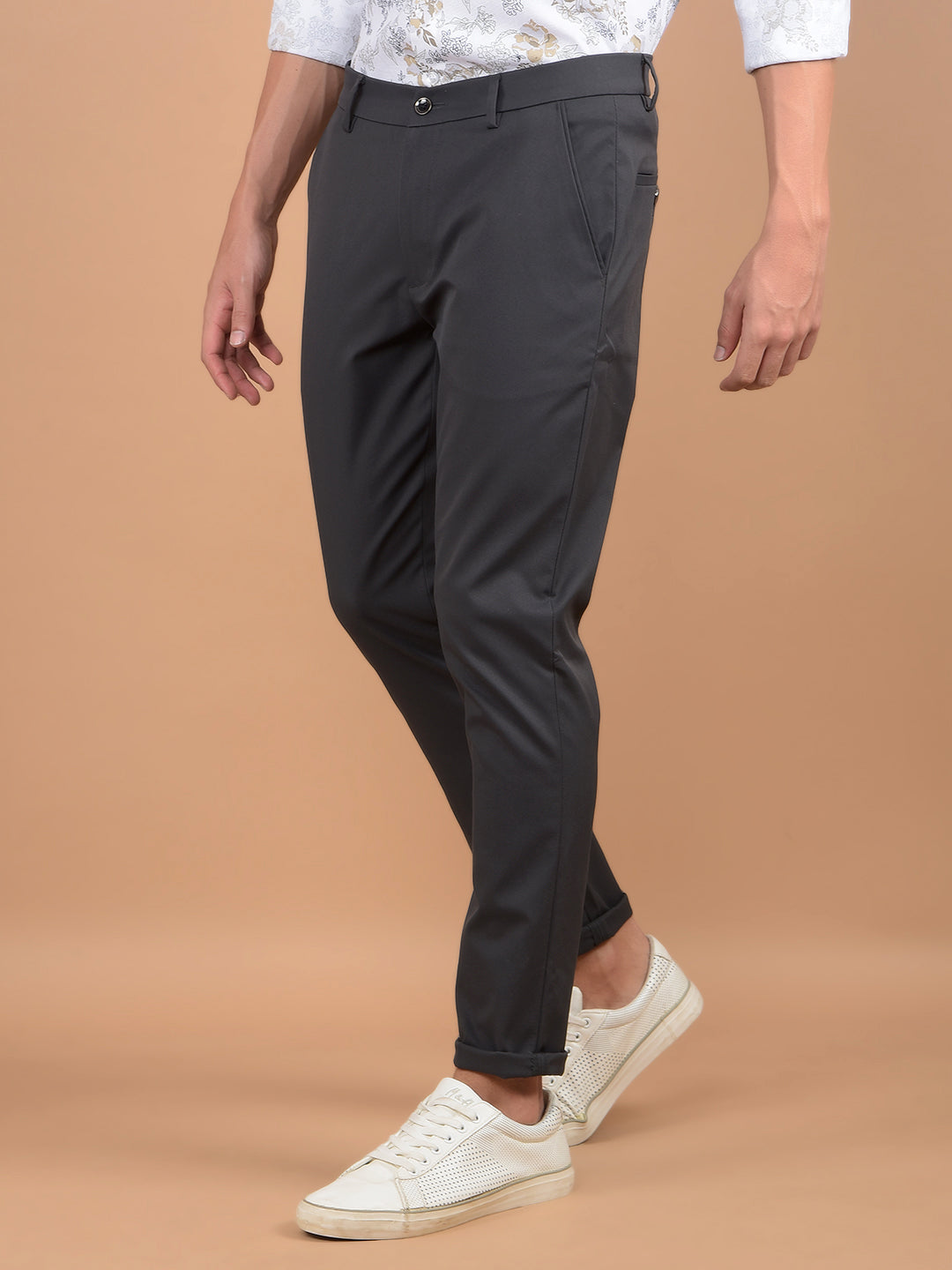 Grey Trousers-Men Trousers-Crimsoune Club