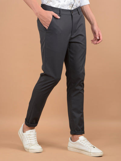 Grey Trousers-Men Trousers-Crimsoune Club