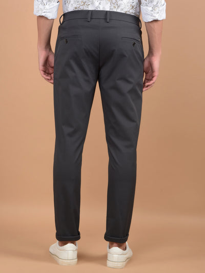 Grey Trousers-Men Trousers-Crimsoune Club