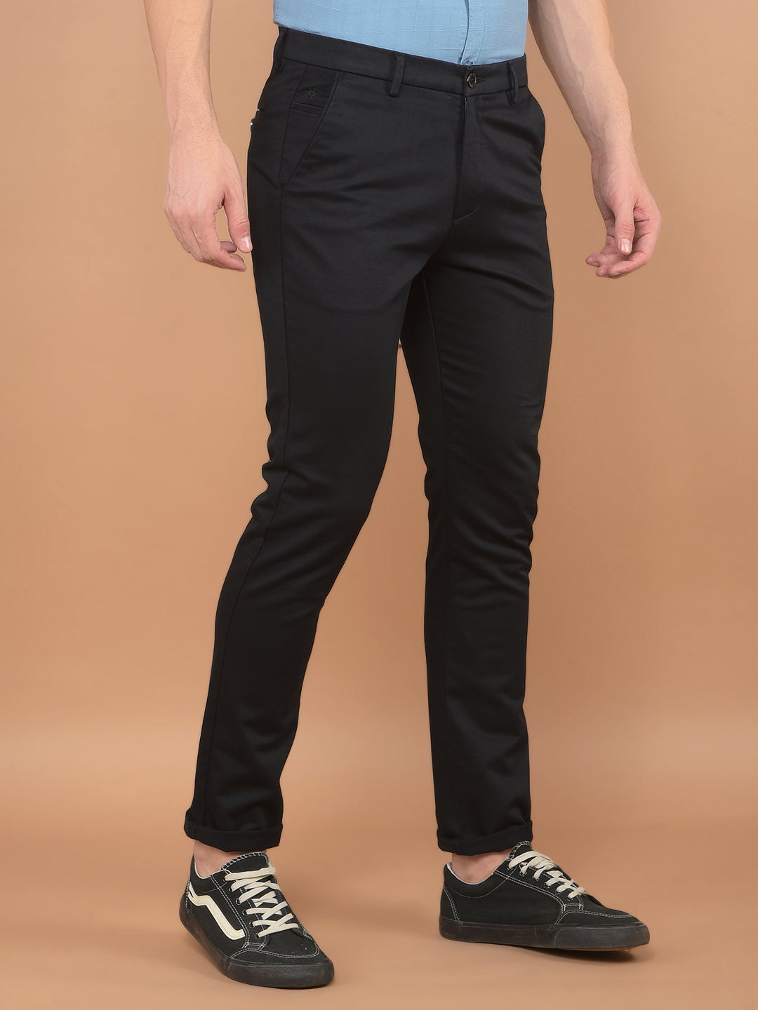 Black Trousers-Men Trousers-Crimsoune Club