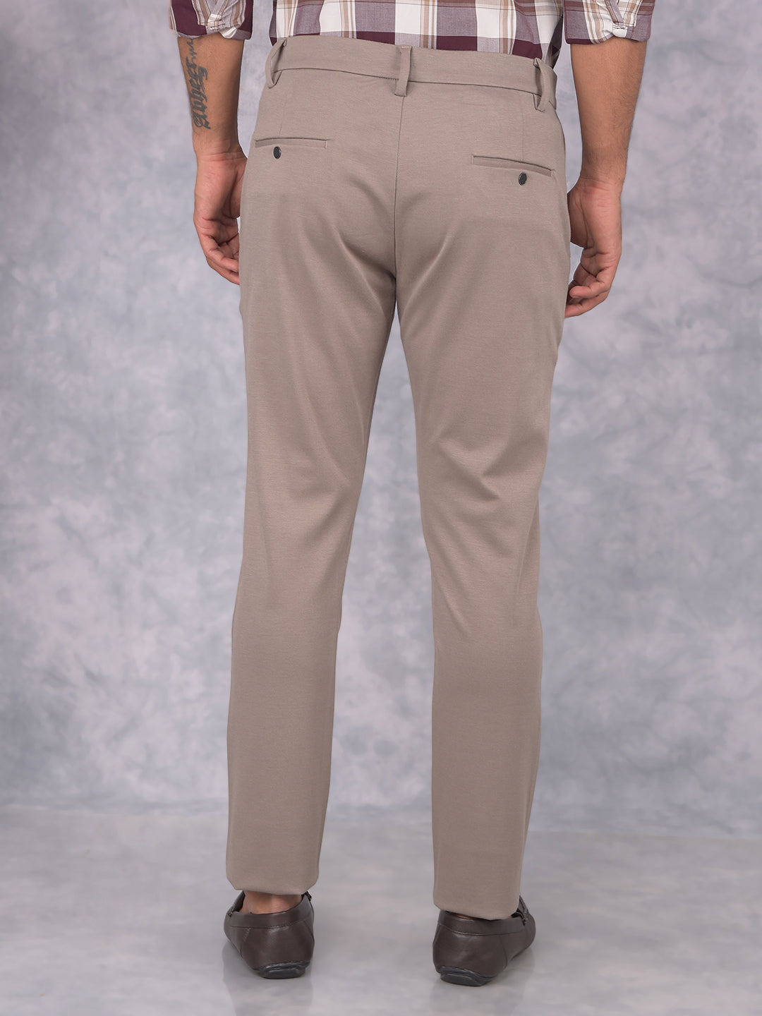 Khaki Trousers-Men Trousers-Crimsoune Club