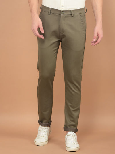 Khaki Trousers-Men Trousers-Crimsoune Club