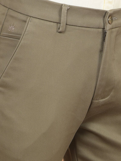 Khaki Trousers-Men Trousers-Crimsoune Club