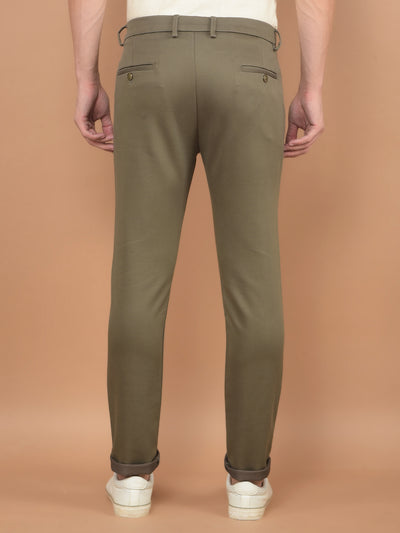 Khaki Trousers-Men Trousers-Crimsoune Club