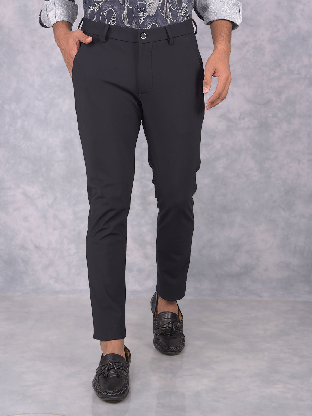 Black Trousers-Men Trousers-Crimsoune Club