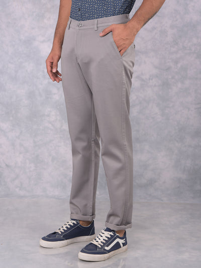 Grey Trousers-Men Trousers-Crimsoune Club