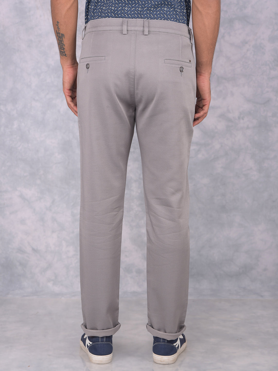 Grey Trousers-Men Trousers-Crimsoune Club