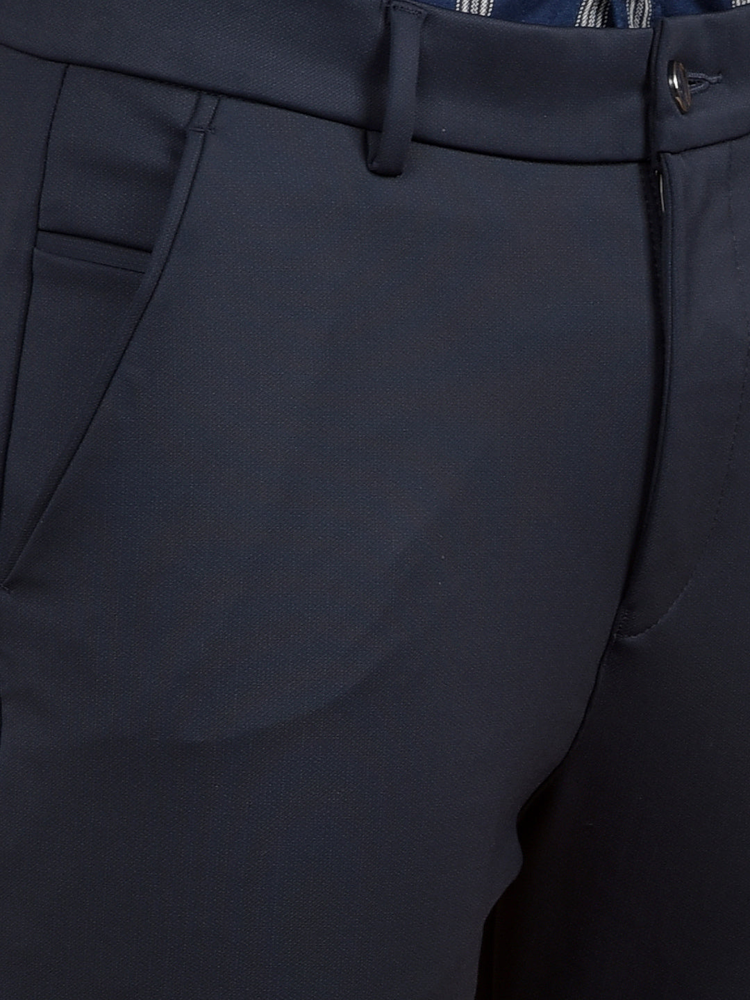 Navy Blue Trousers-Men Trousers-Crimsoune Club