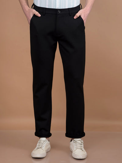 Black Trousers-Men Trousers-Crimsoune Club