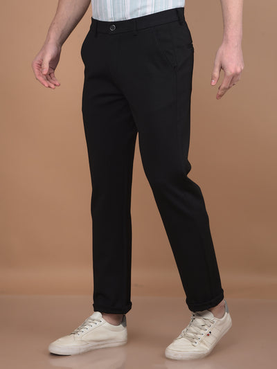 Black Trousers-Men Trousers-Crimsoune Club