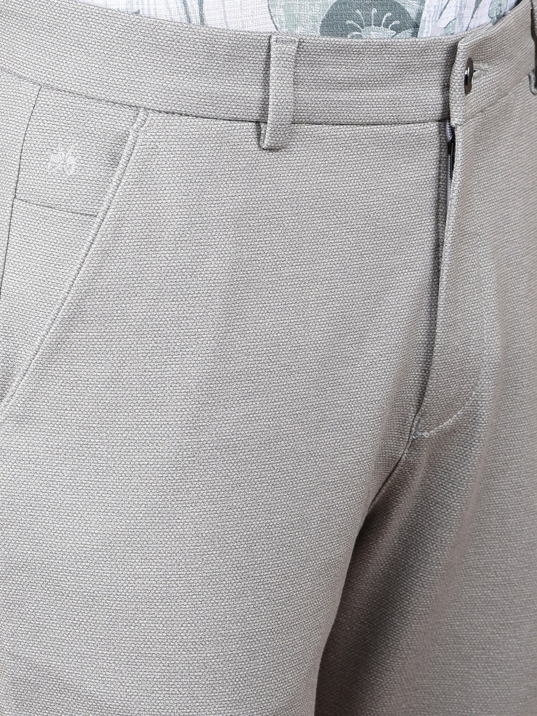 Grey Printed Trousers-Men Trousers-Crimsoune Club