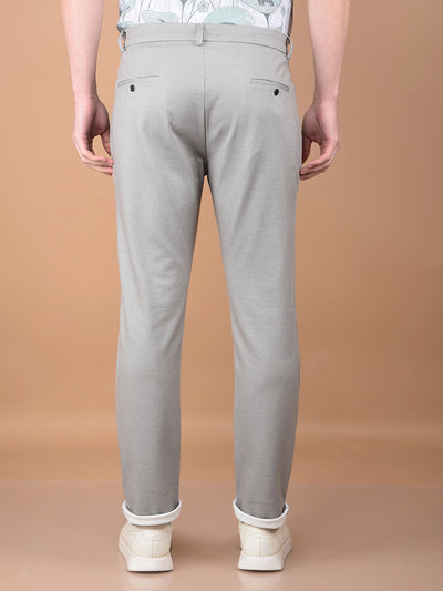 Grey Printed Trousers