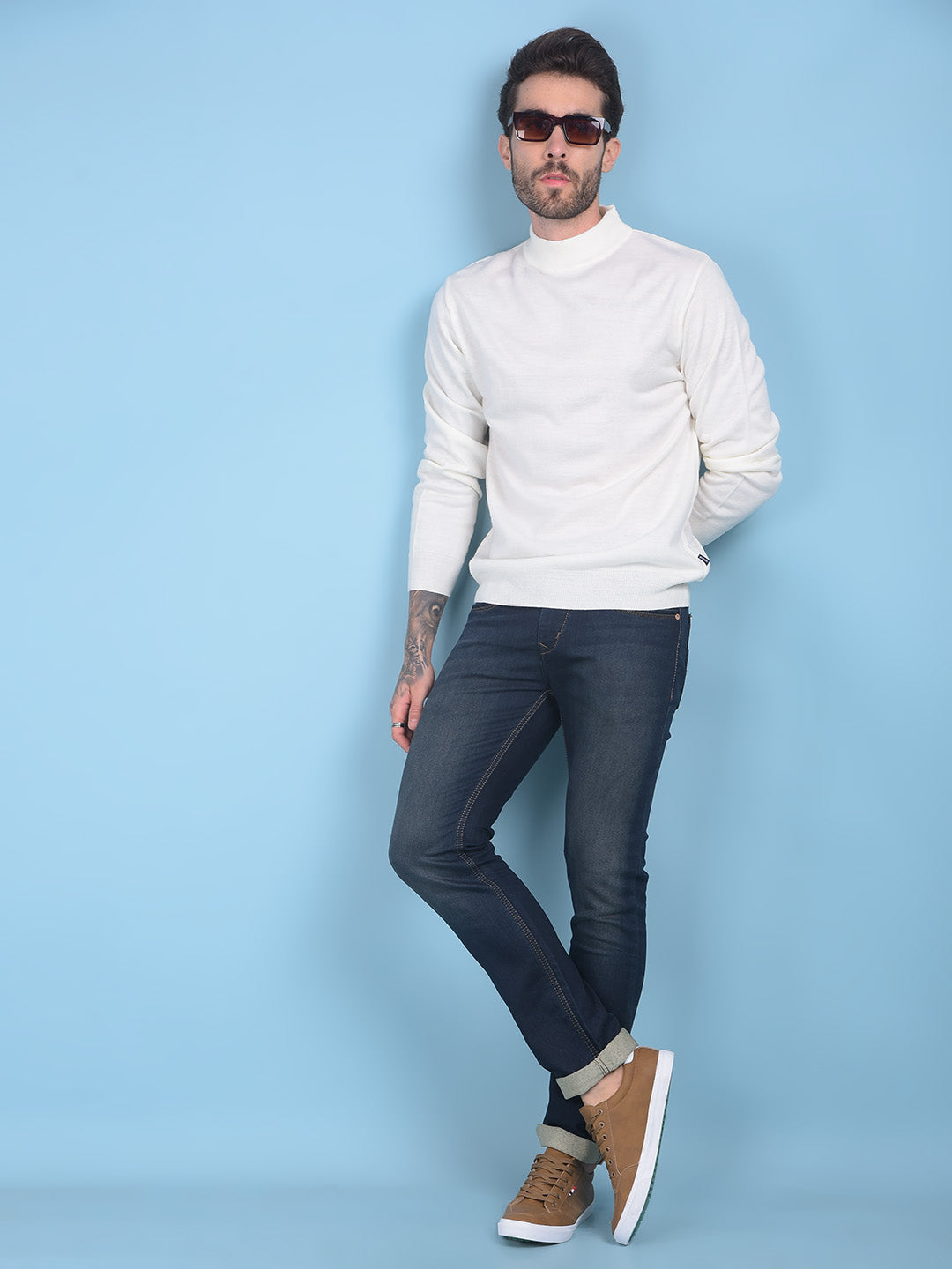 Grey Sweater-Men Sweaters-Crimsoune Club