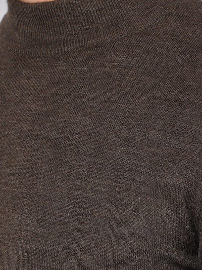 Brown Sweater-Men Sweaters-Crimsoune Club