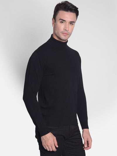 Black Sweater-Men Sweaters-Crimsoune Club