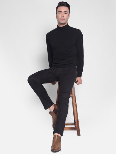 Black Sweater-Men Sweaters-Crimsoune Club