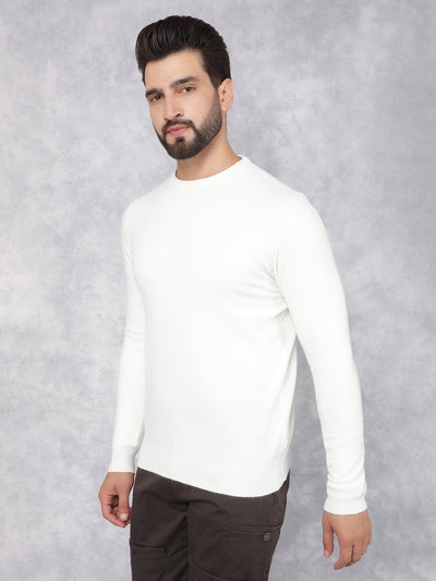 White Sweater-Men Sweaters-Crimsoune Club