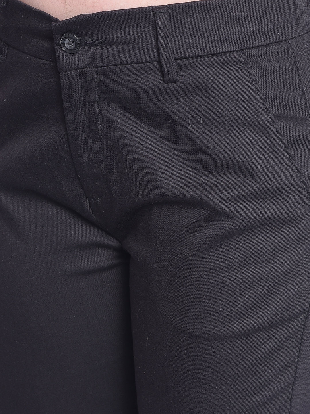 Black Slim Trousers-Women Trousers-Crimsoune Club