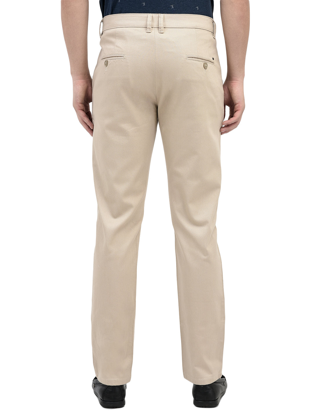 Beige Chinos Trousers-Men Trousers-Crimsoune Club