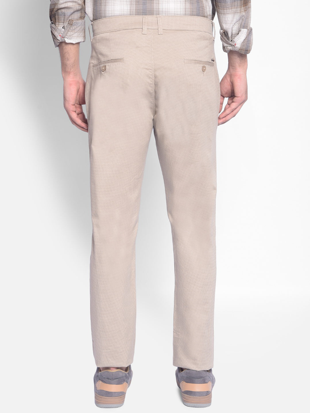 Grey Printed Trousers-Men Trousers-Crimsoune Club