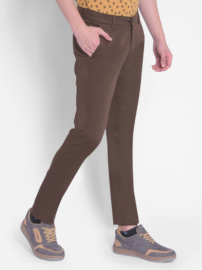 Brown Trousers-Men Trousers-Crimsoune Club