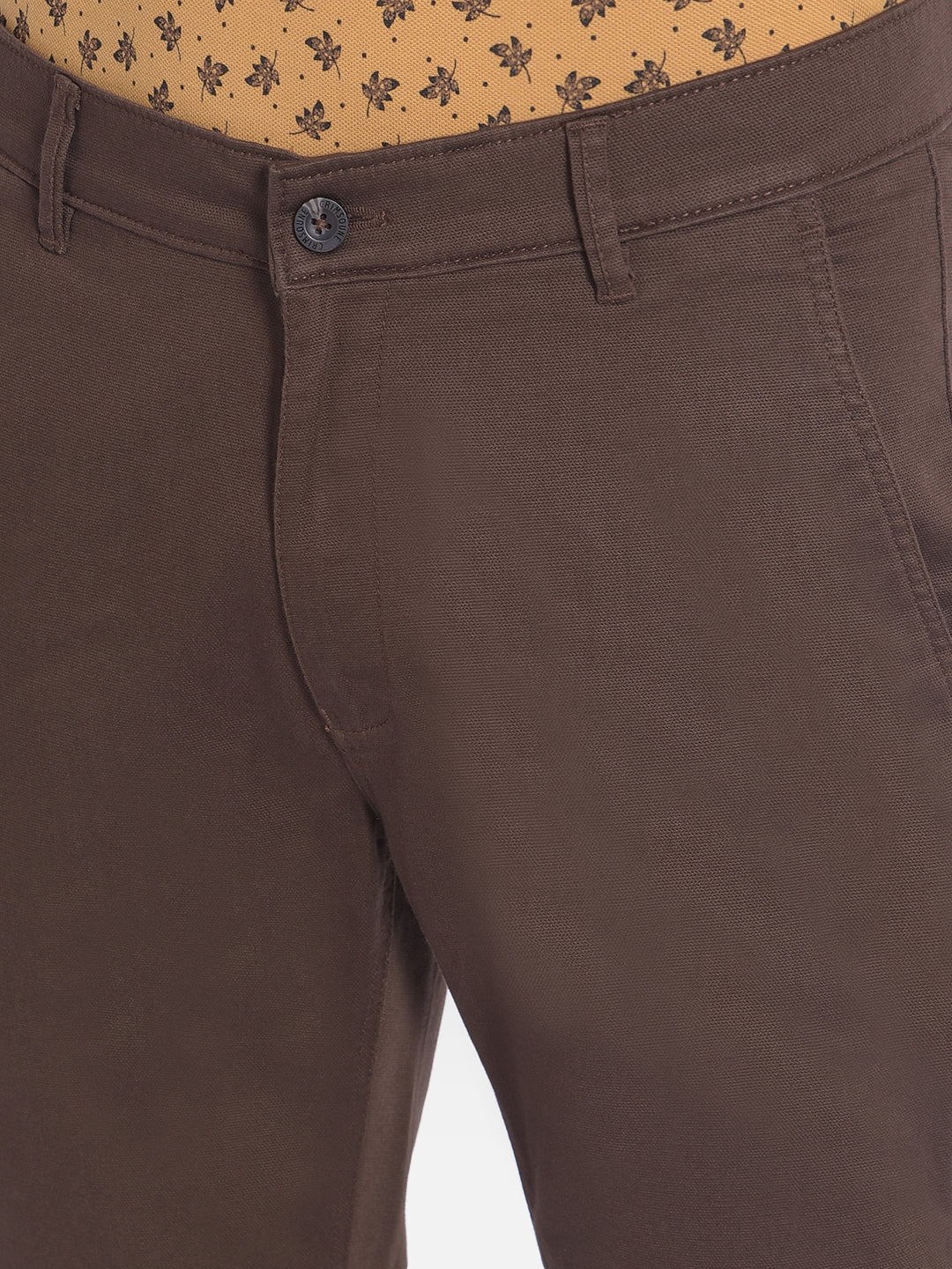 Brown Trousers-Men Trousers-Crimsoune Club