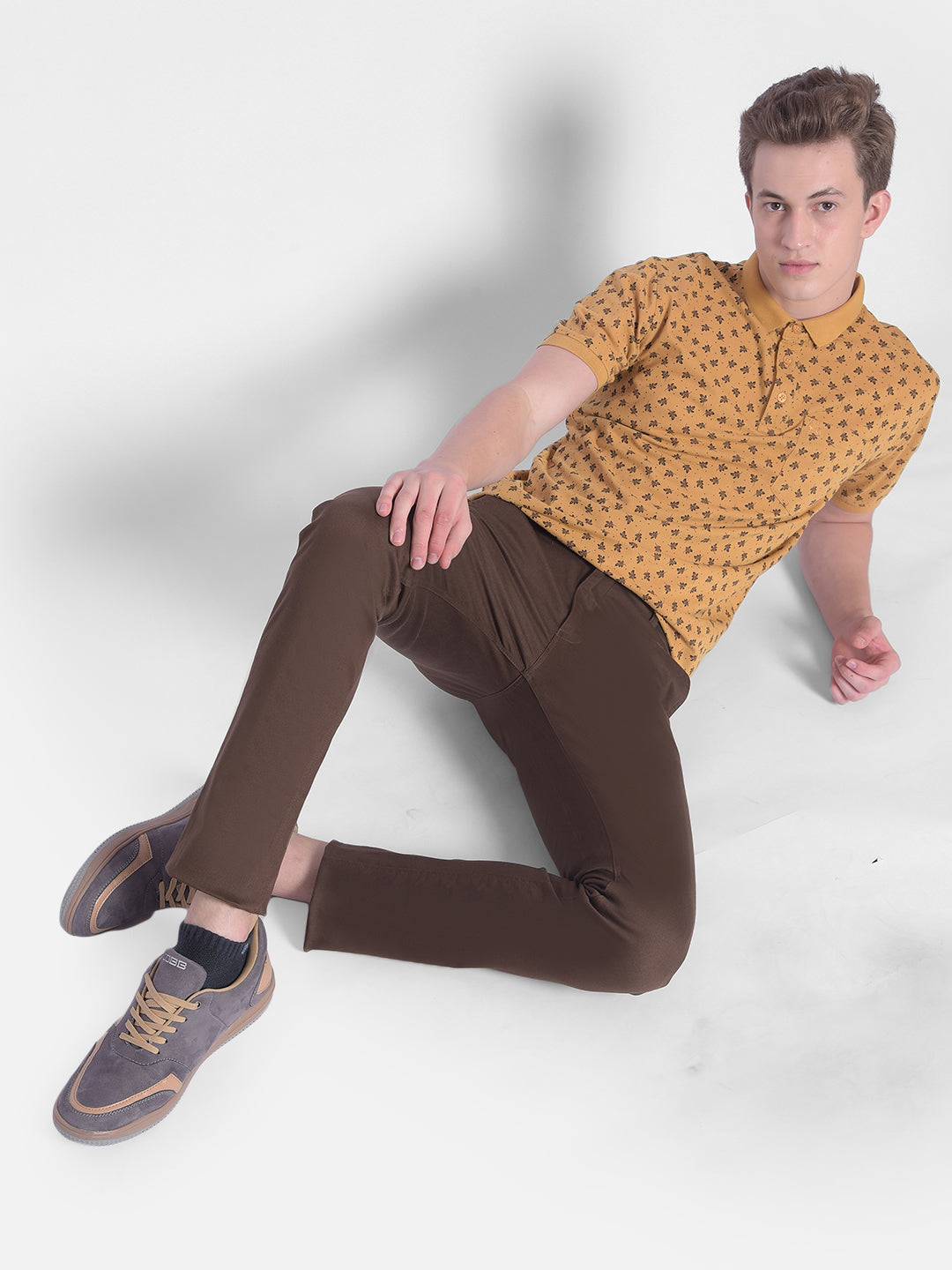 Brown Trousers-Men Trousers-Crimsoune Club