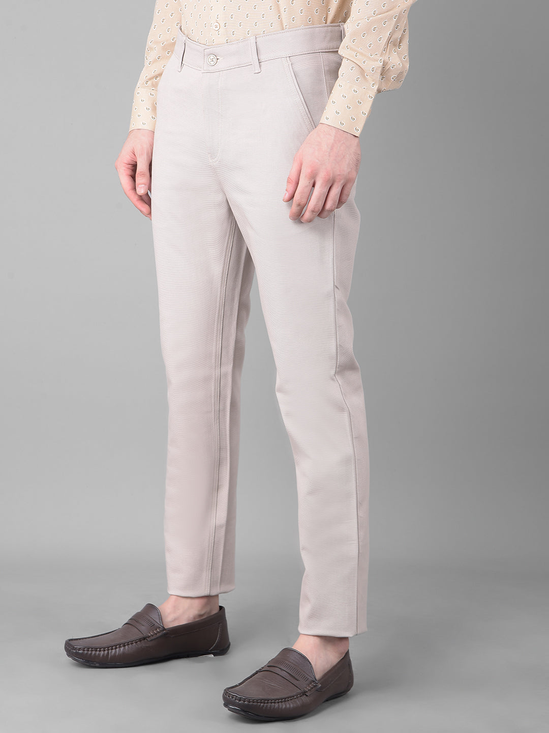 Grey Trousers-Men Trousers-Crimsoune Club