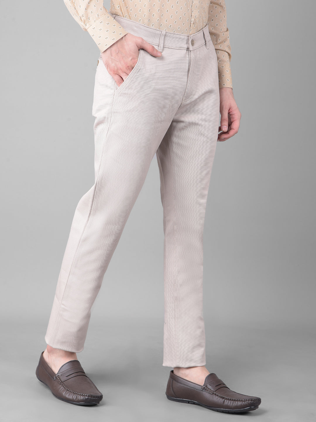 Grey Trousers-Men Trousers-Crimsoune Club