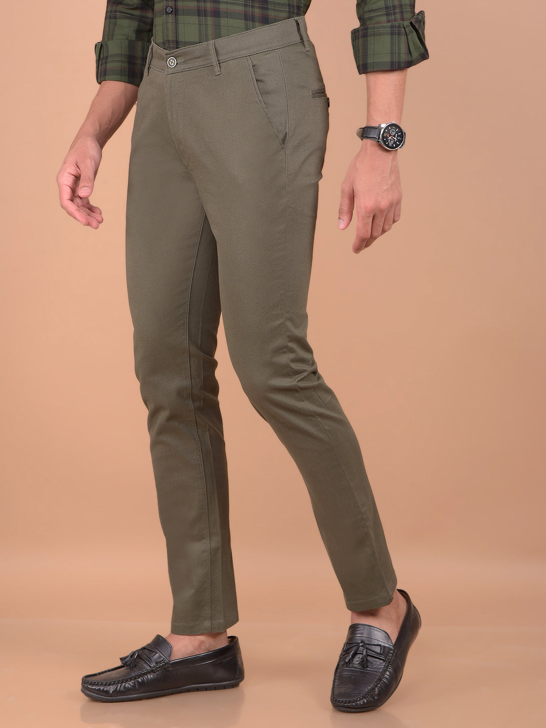 Brown Trousers-Men Trousers-Crimsoune Club