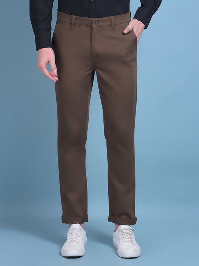 Brown Trousers-Men Trousers-Crimsoune Club