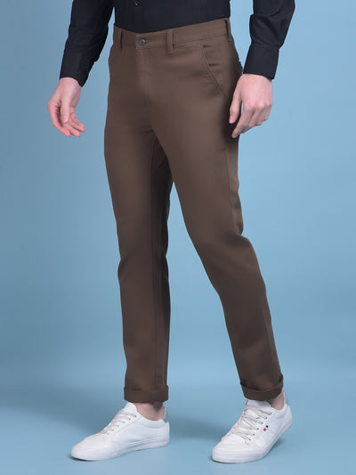 Brown Trousers-Men Trousers-Crimsoune Club