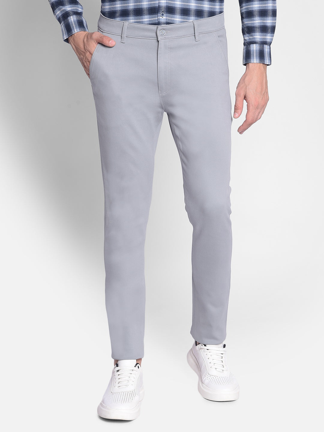 Sky Blue Trousers-Men Trousers-Crimsoune Club