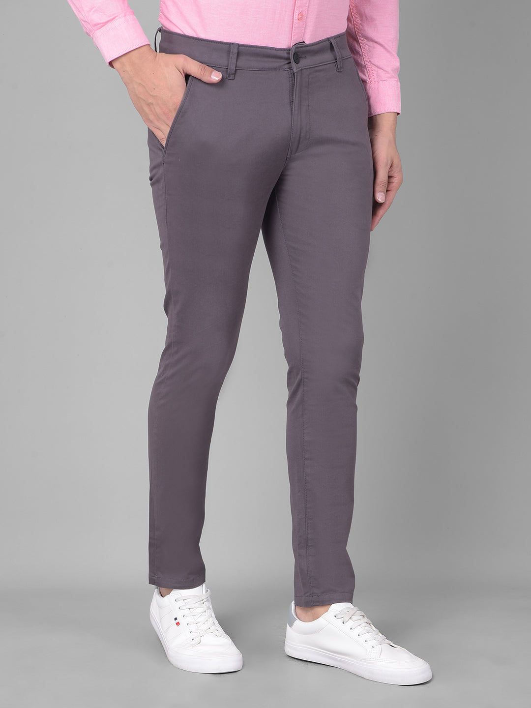 Grey Trousers-Men Trousers-Crimsoune Club