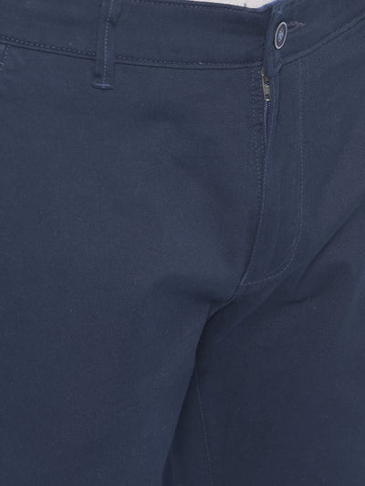 Navy Blue Trousers-Men Trousers-Crimsoune Club