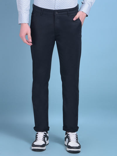 Black Printed Trousers-Men Trousers-Crimsoune Club