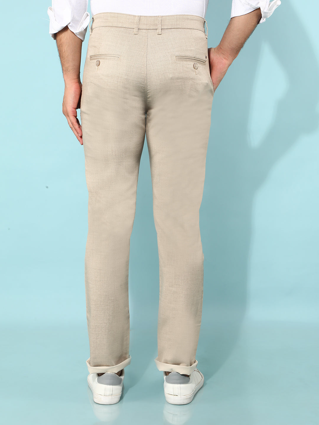 Khaki Printed Trousers-Men Trousers-Crimsoune Club