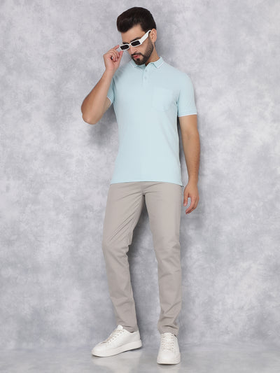 Grey Stretchable Cotton Trousers-Men Trousers-Crimsoune Club