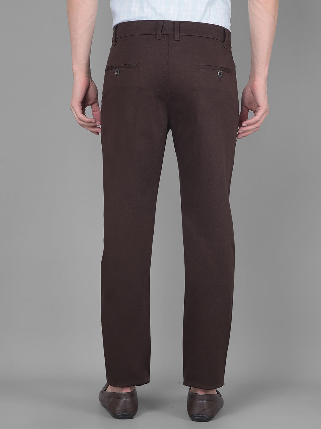 Brown Trousers-Men Trousers-Crimsoune Club