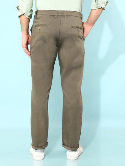 Olive Printed Trousers-Men Trousers-Crimsoune Club