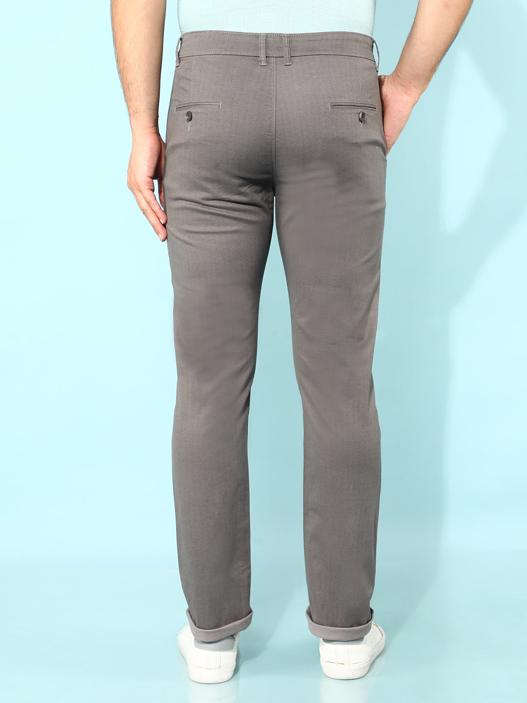 Grey Printed Trousers-Men Trousers-Crimsoune Club