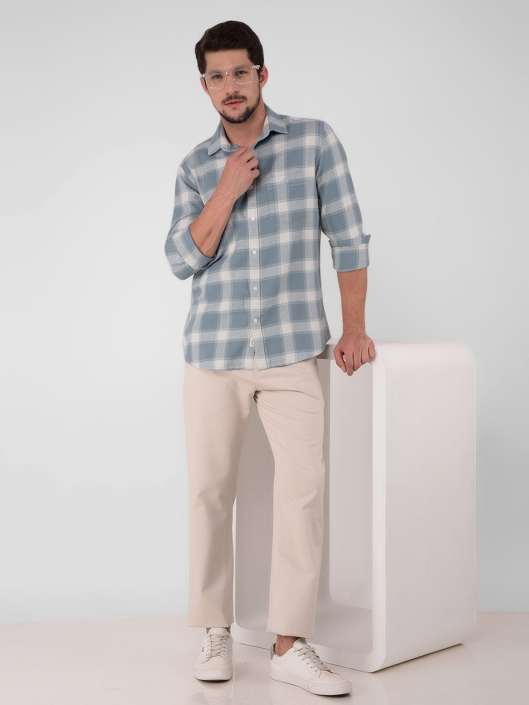 Beige Straight Trousers-Men Trousers-Crimsoune Club