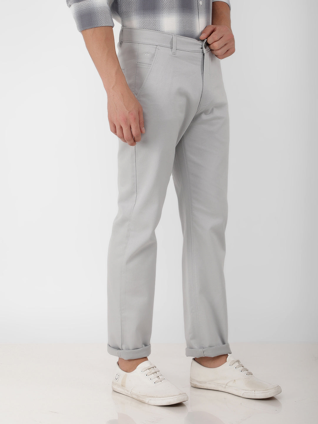 Beige Straight Trousers-Men Trousers-Crimsoune Club