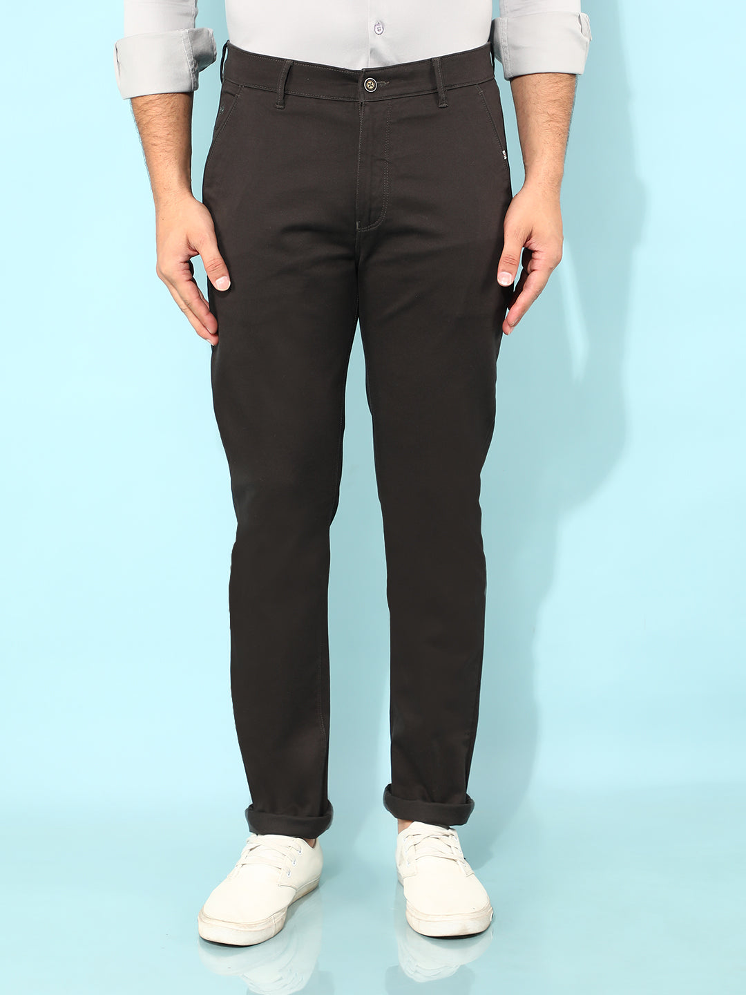 Olive Trousers-Men Trousers-Crimsoune Club