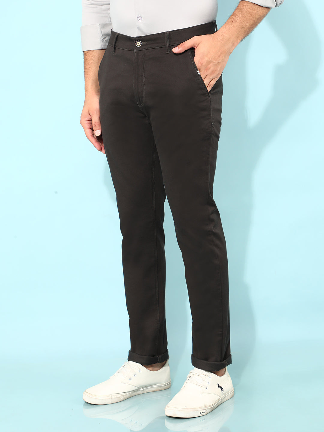 Olive Trousers-Men Trousers-Crimsoune Club