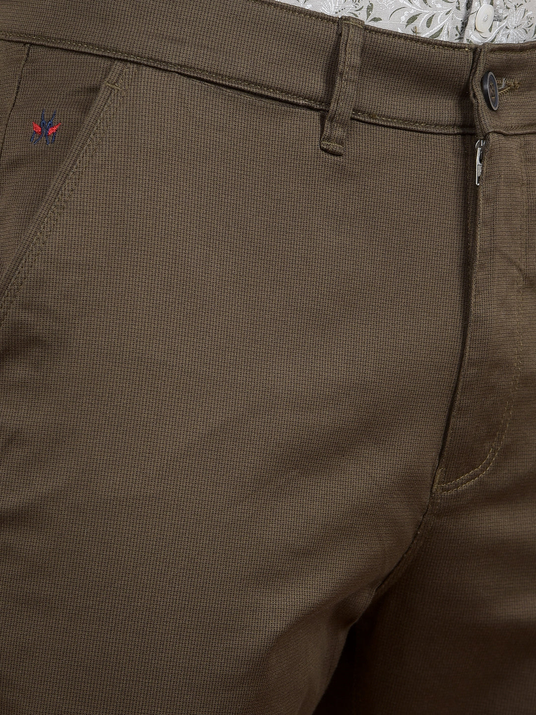 Olive Knitted Trousers-Men Trousers-Crimsoune Club