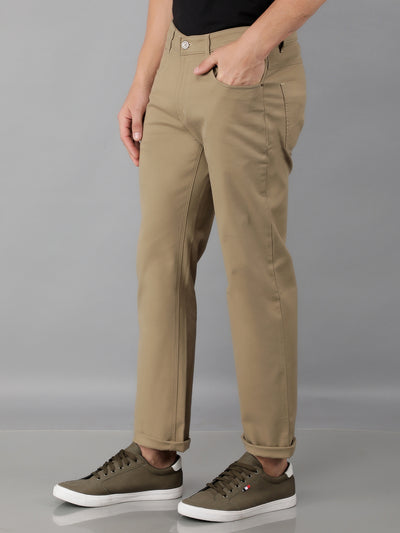 Khaki Trousers-Men Trousers-Crimsoune Club