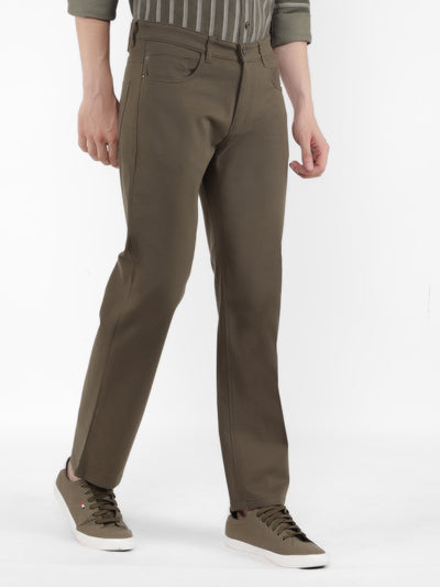 Olive Trousers-Men Trousers-Crimsoune Club